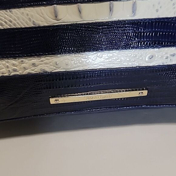 BRAHMIN Asher Suri White Corsica Purse Handbag Shoulder Bag Alligator Melbourne - Picture 3 of 9